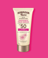 HAWAIIAN TROPIC SILK HYDRATION RADIANCE FACE SERUM SUNSCREEN LOTION SPF 50 50mL