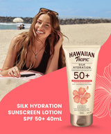 HAWAIIAN TROPIC SILK HYDRATION SUNSCREEN LOTION SPF 50+ 40mL