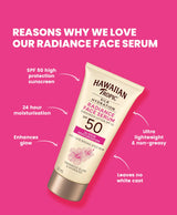 HAWAIIAN TROPIC SILK HYDRATION RADIANCE FACE SERUM SUNSCREEN LOTION SPF 50 50mL