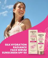 HAWAIIAN TROPIC SILK HYDRATION RADIANCE FACE SERUM SUNSCREEN LOTION SPF 50 50mL