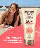 HAWAIIAN TROPIC SILK HYDRATION SUNSCREEN LOTION SPF 50+ 180mL
