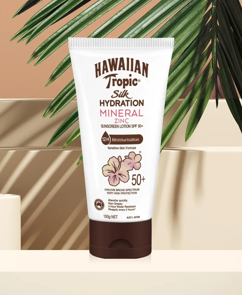 Hawaiian Tropic® Silk Hydration Mineral Zinc Sunscreen Lotion SPF50+